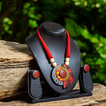 Handmade Terracotta Jewelry Set TR150