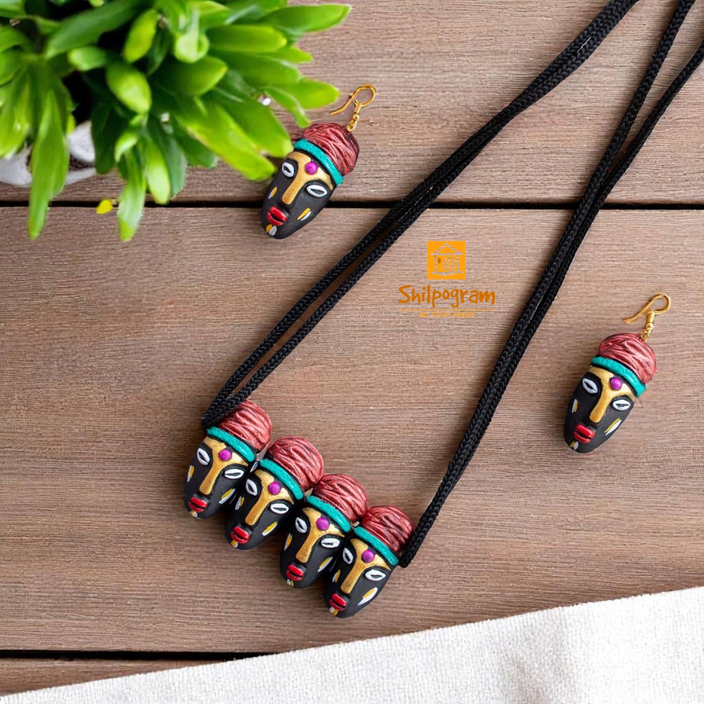 Handmade Terracotta Jewelry Set for Women TRN129