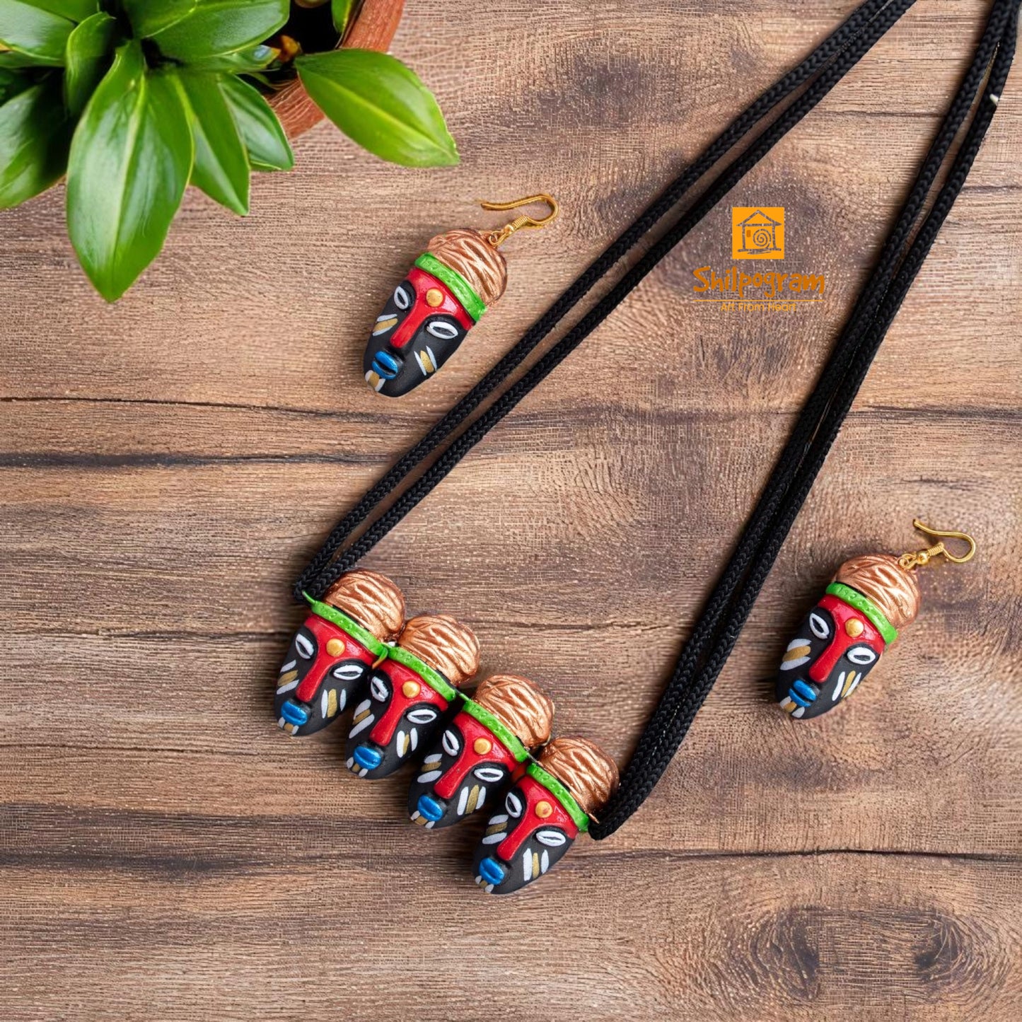 Handmade Terracotta Jewelry Set for Women TRN129
