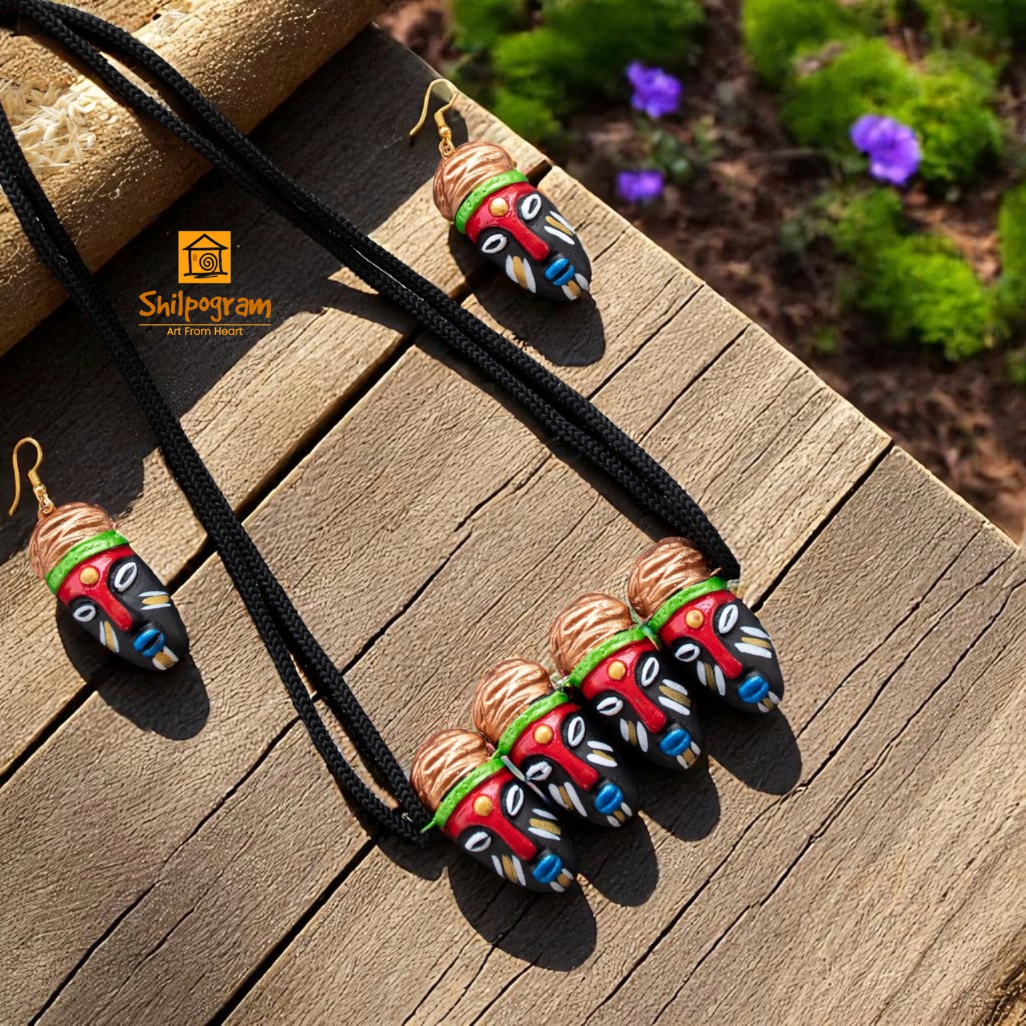 Handmade Terracotta Jewelry Set for Women TRN129