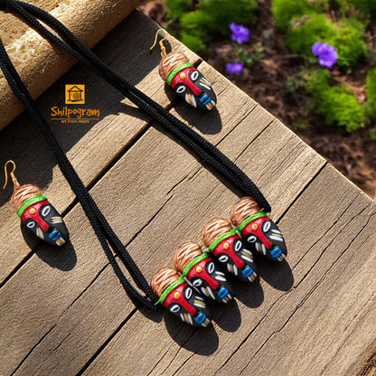 Handmade Terracotta Jewelry Set for Women TRN129