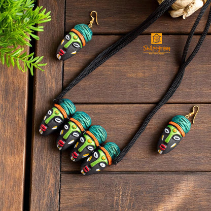 Handmade Terracotta Jewelry Set for Women TRN129