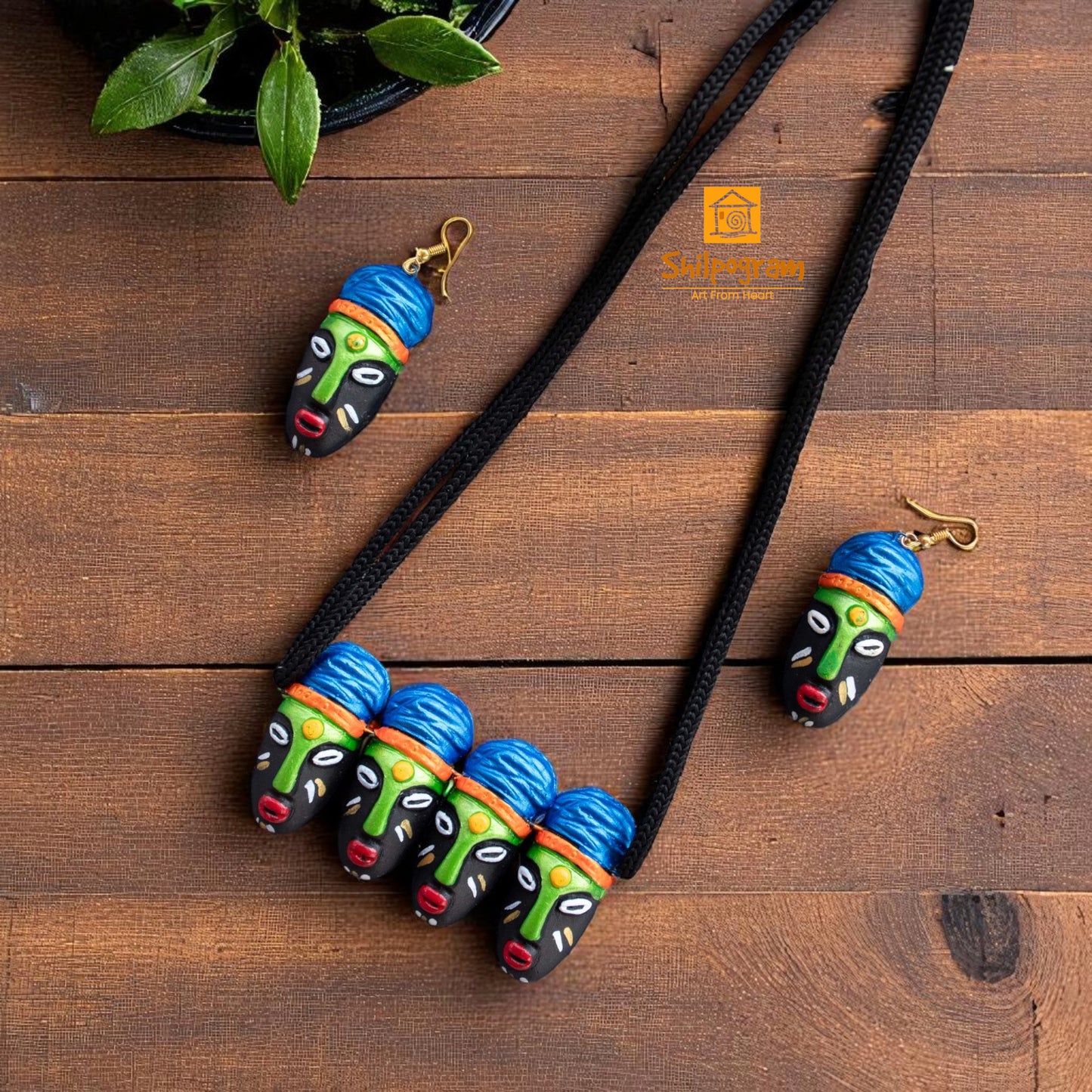 Handmade Terracotta Jewelry Set for Women TRN129