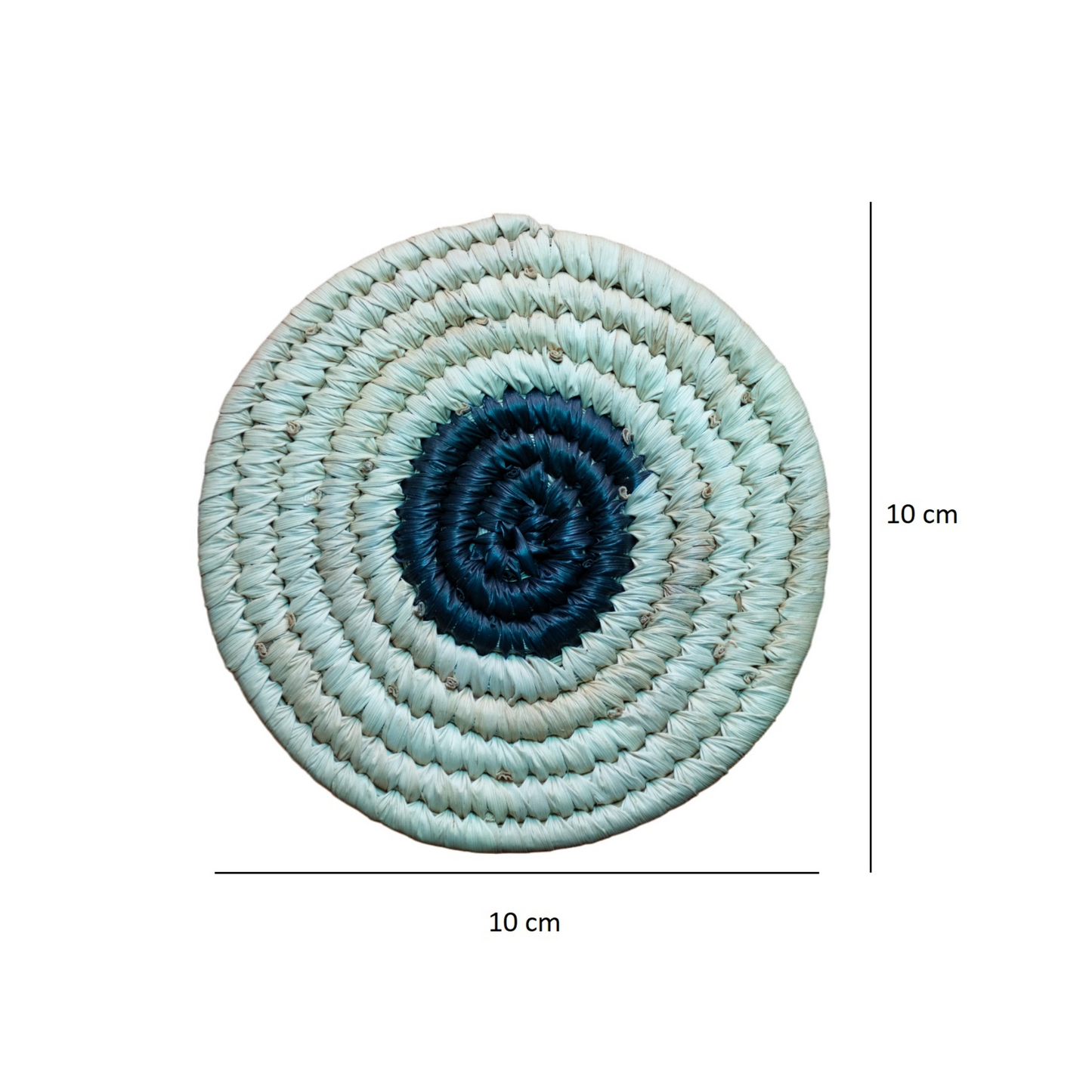 Handmade Sabai Grass Coasters (Set of 4) || Diameter 4"