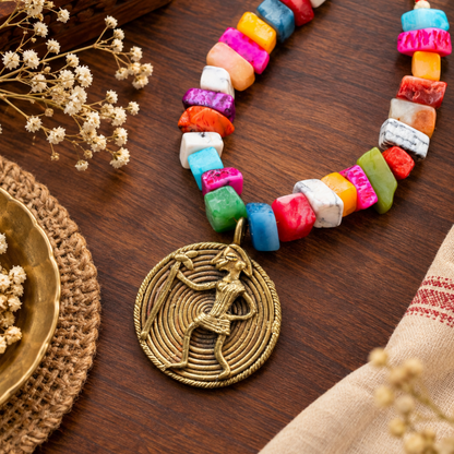 Dhokra Art Brass Metal Jewellery for Women D57