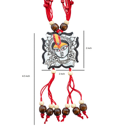 Handmade Terracotta Jewelry Set Devi Durga TRN122