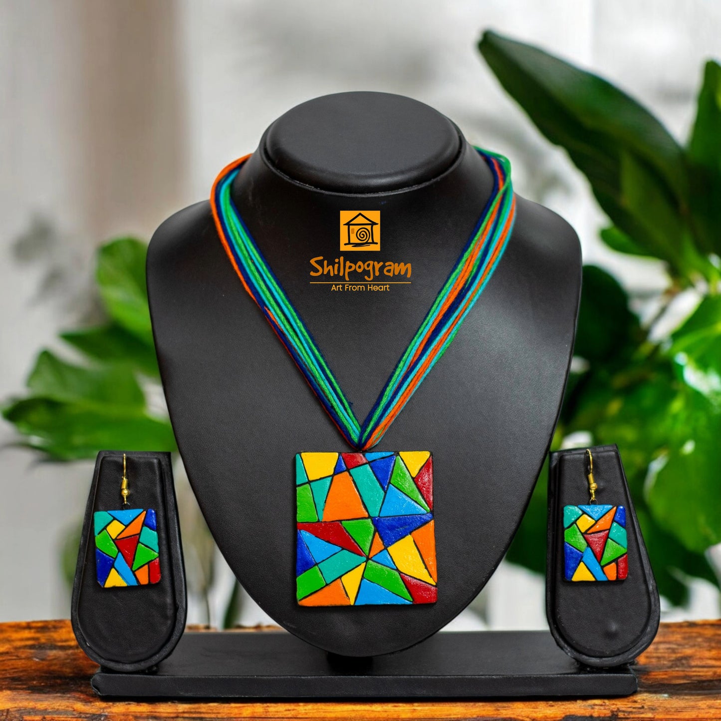Handmade Terracotta Jewelry Set for Women TRN136