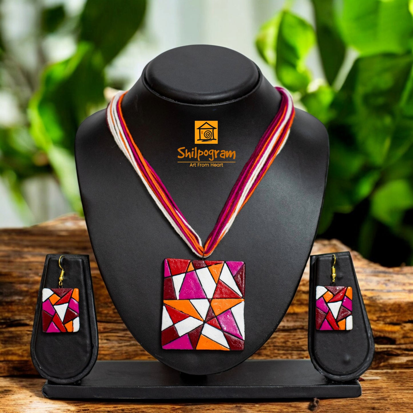Handmade Terracotta Jewelry Set for Women TRN136