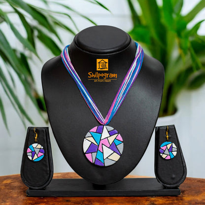 Handmade Terracotta Jewelry Set for Women TRN136