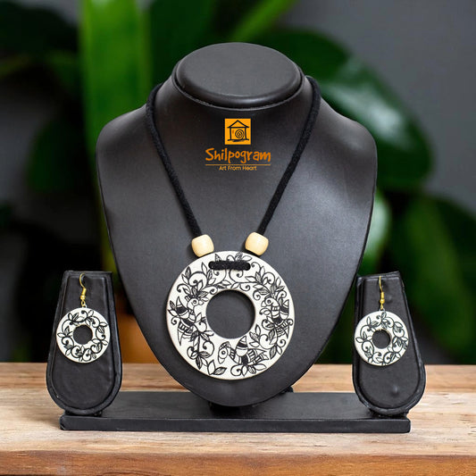 Handmade Terracotta Jewelry Set for Women TRN162