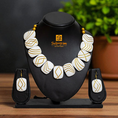 Handmade Terracotta Jewelry Set for Women TRN164