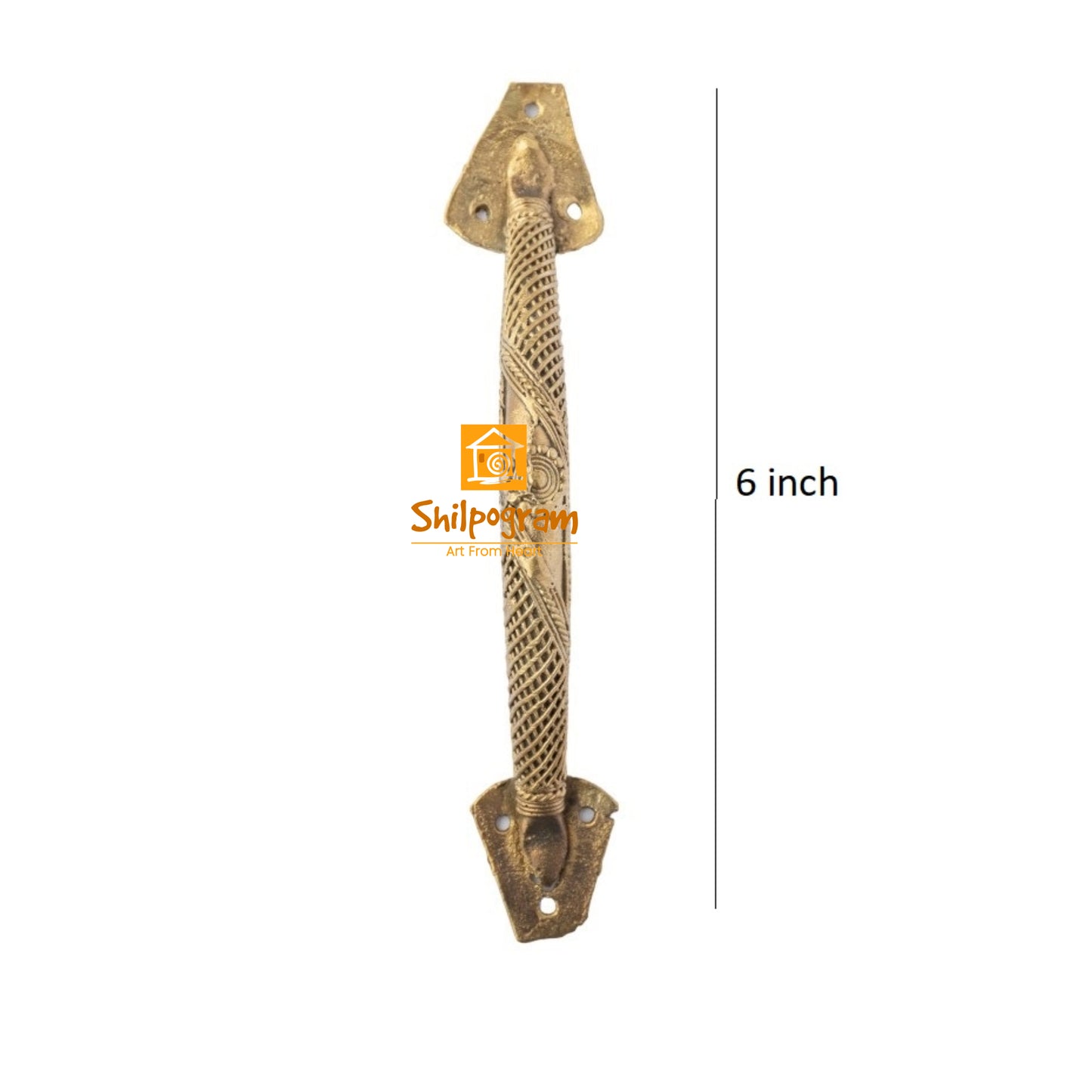 Dhokra Door Handle || Width – 2.5 inch ; Length – 6 inch || D156