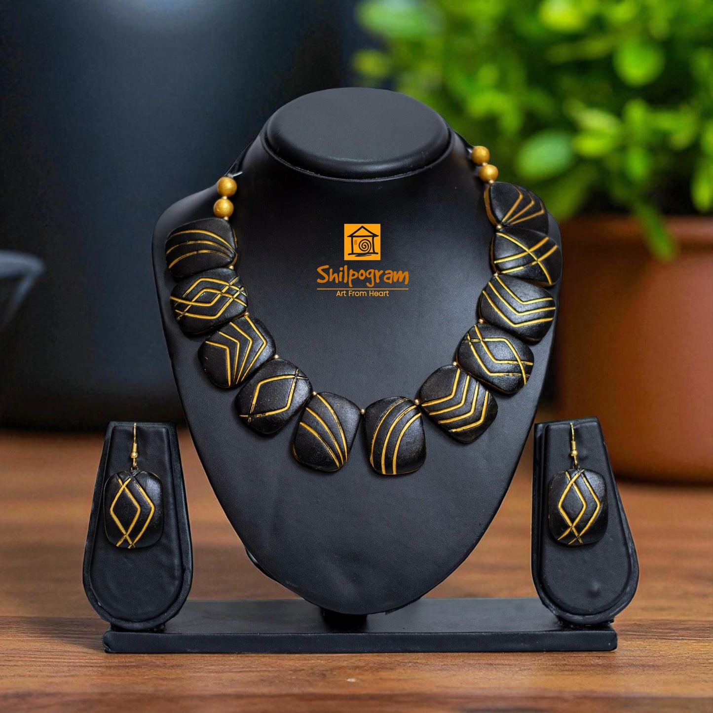 Handmade Terracotta Jewelry Set for Women TRN164
