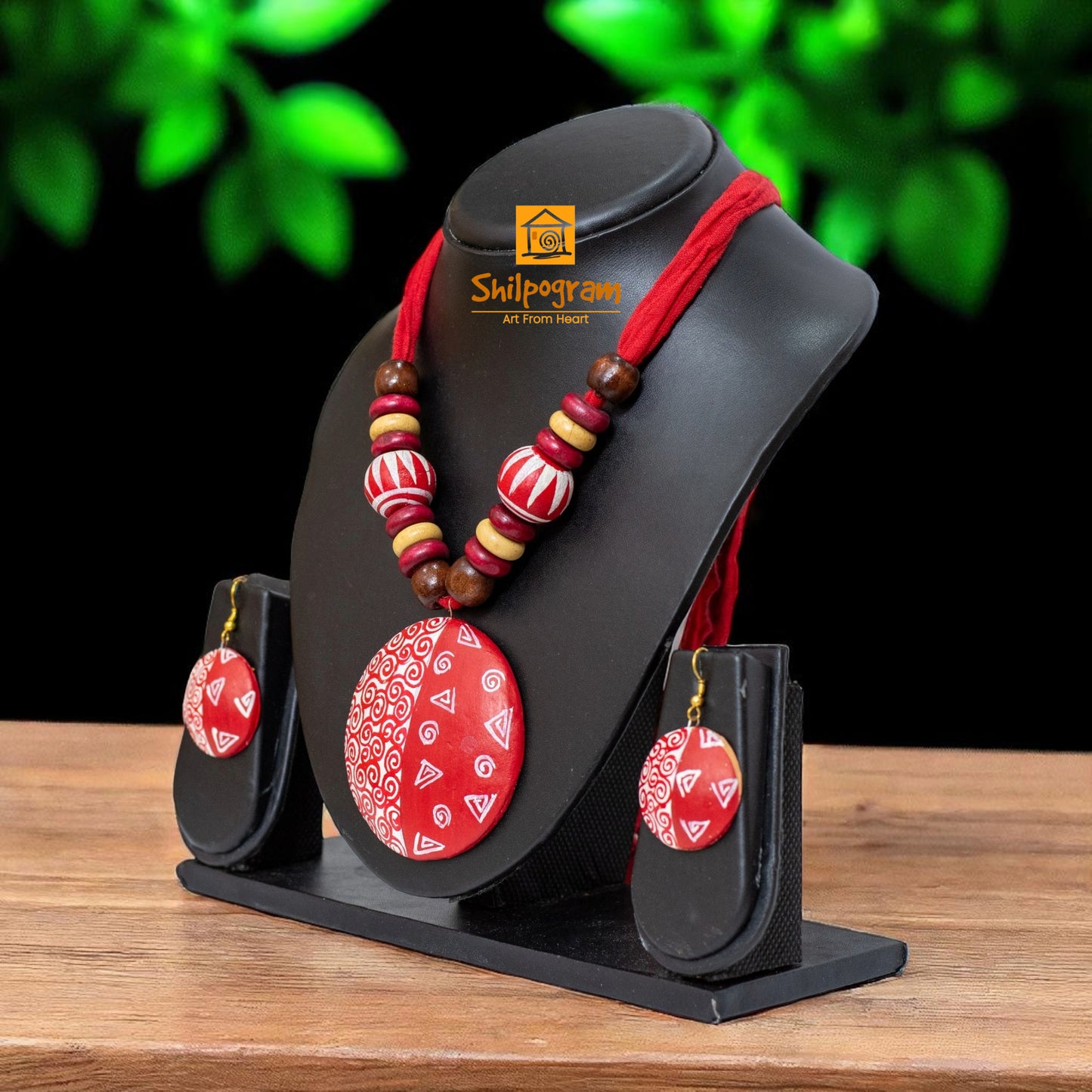 Handmade Terracotta Jewelry Set for Women TRN163