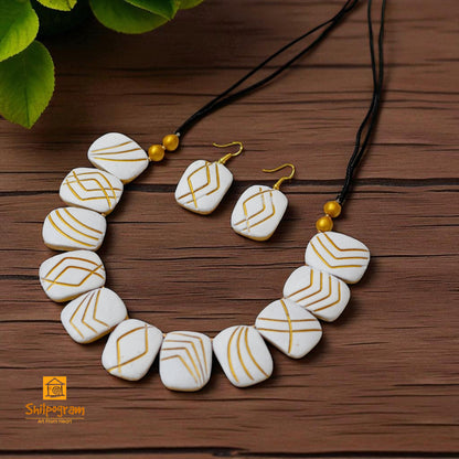 Handmade Terracotta Jewelry Set for Women TRN164