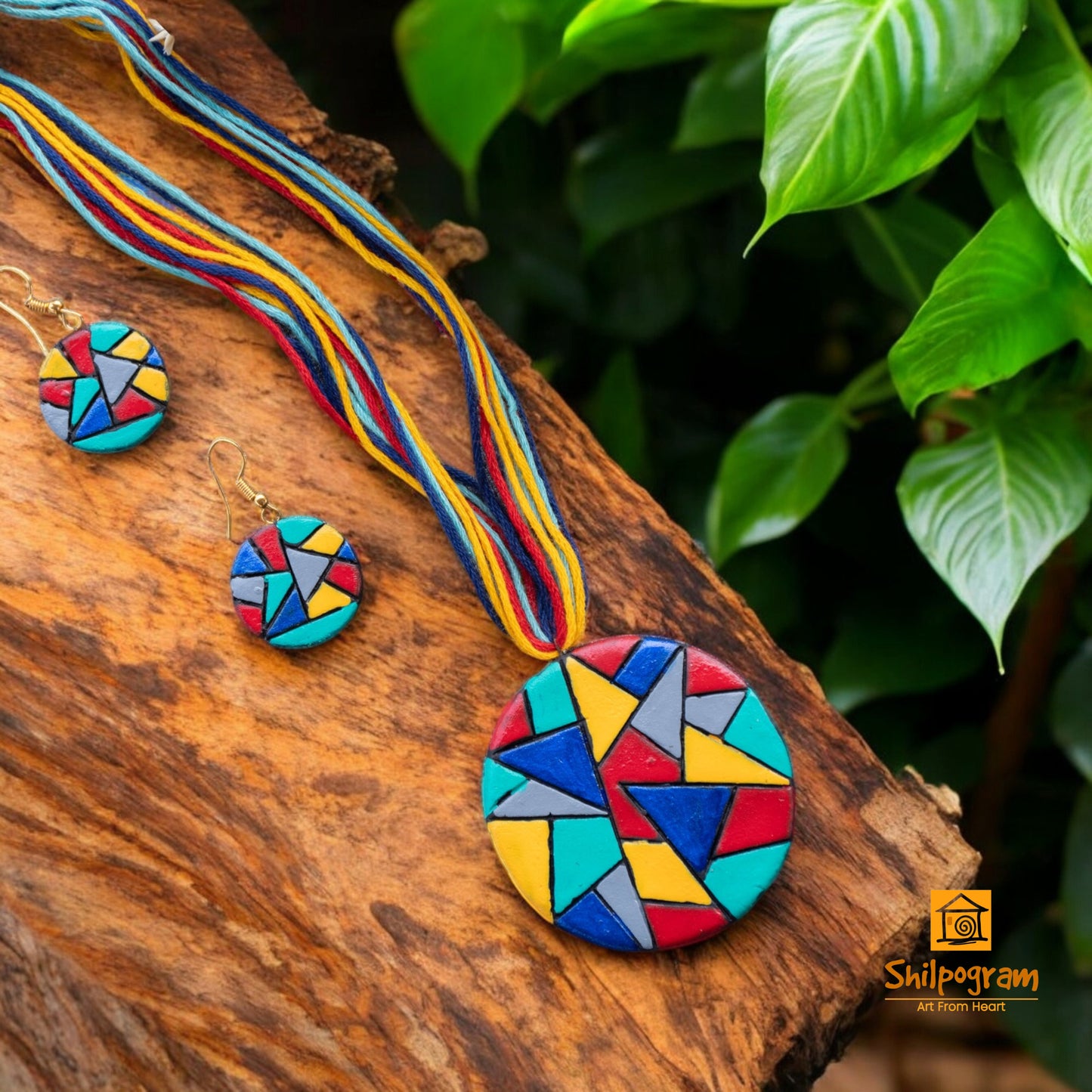 Handmade Terracotta Jewelry Set for Women TRN136