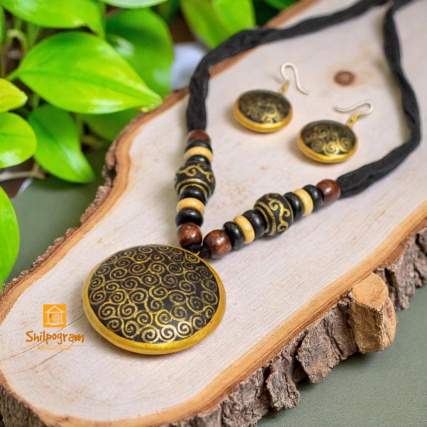 Handmade Terracotta Jewelry Set for Women TRN163