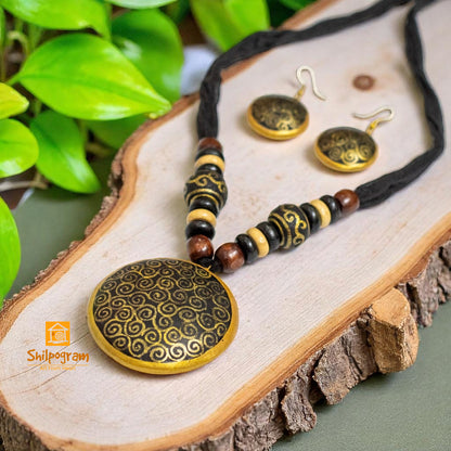 Handmade Terracotta Jewelry Set for Women TRN163