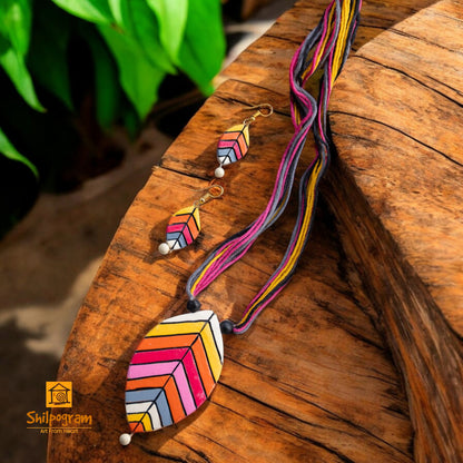 Handmade Terracotta Jewelry Set for Women TRN136