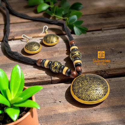 Handmade Terracotta Jewelry Set for Women TRN163