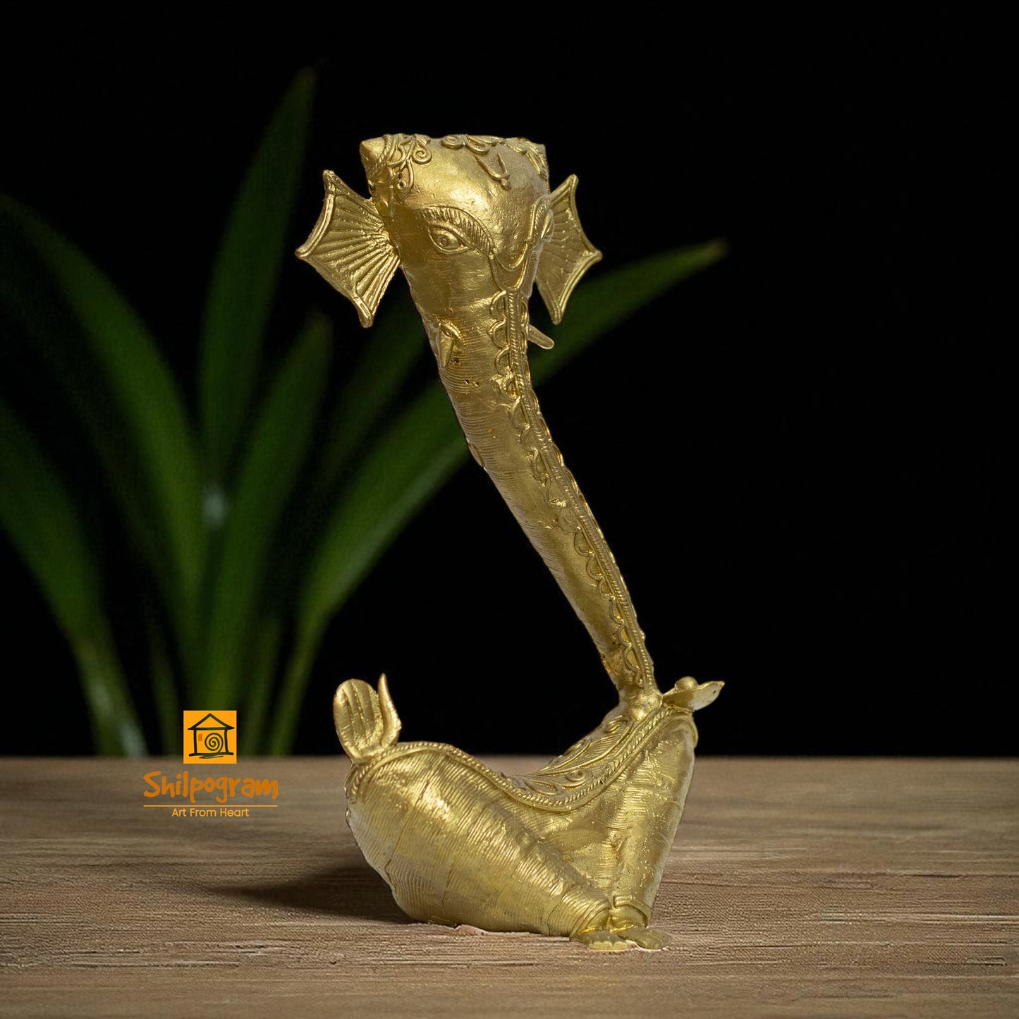 Dhokra Art Brass Metal Ganesh Decorative Showpiece || D180