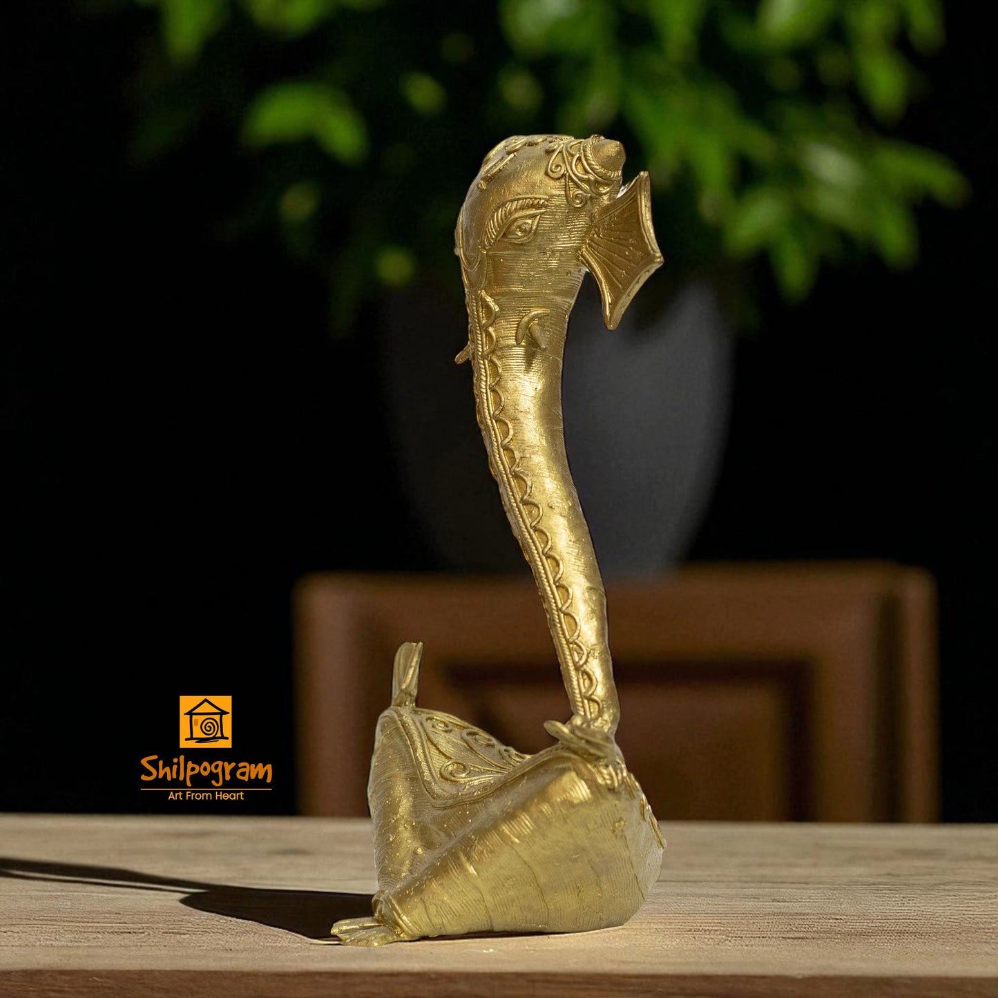 Dhokra Art Brass Metal Ganesh Decorative Showpiece || D180
