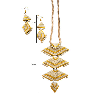 Handmade Terracotta Jewelry Set for Woman TRN125