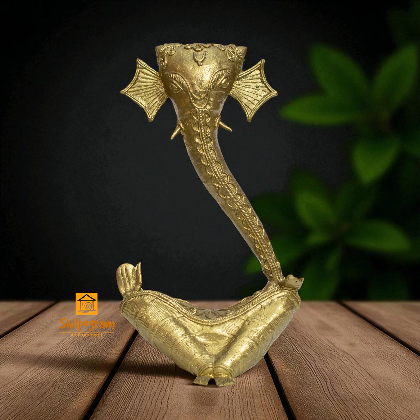 Dhokra Art Brass Metal Ganesh Decorative Showpiece || D180