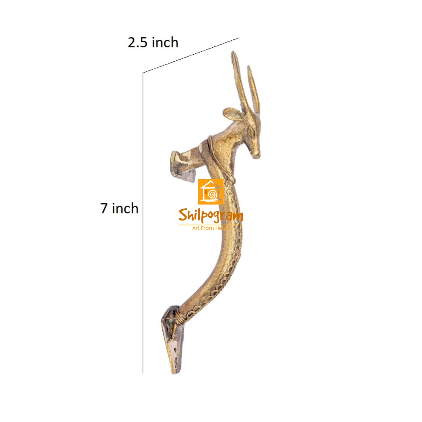 Dhokra Door Handle || Width – 2.5 inch ; Length – 7 inch || D155