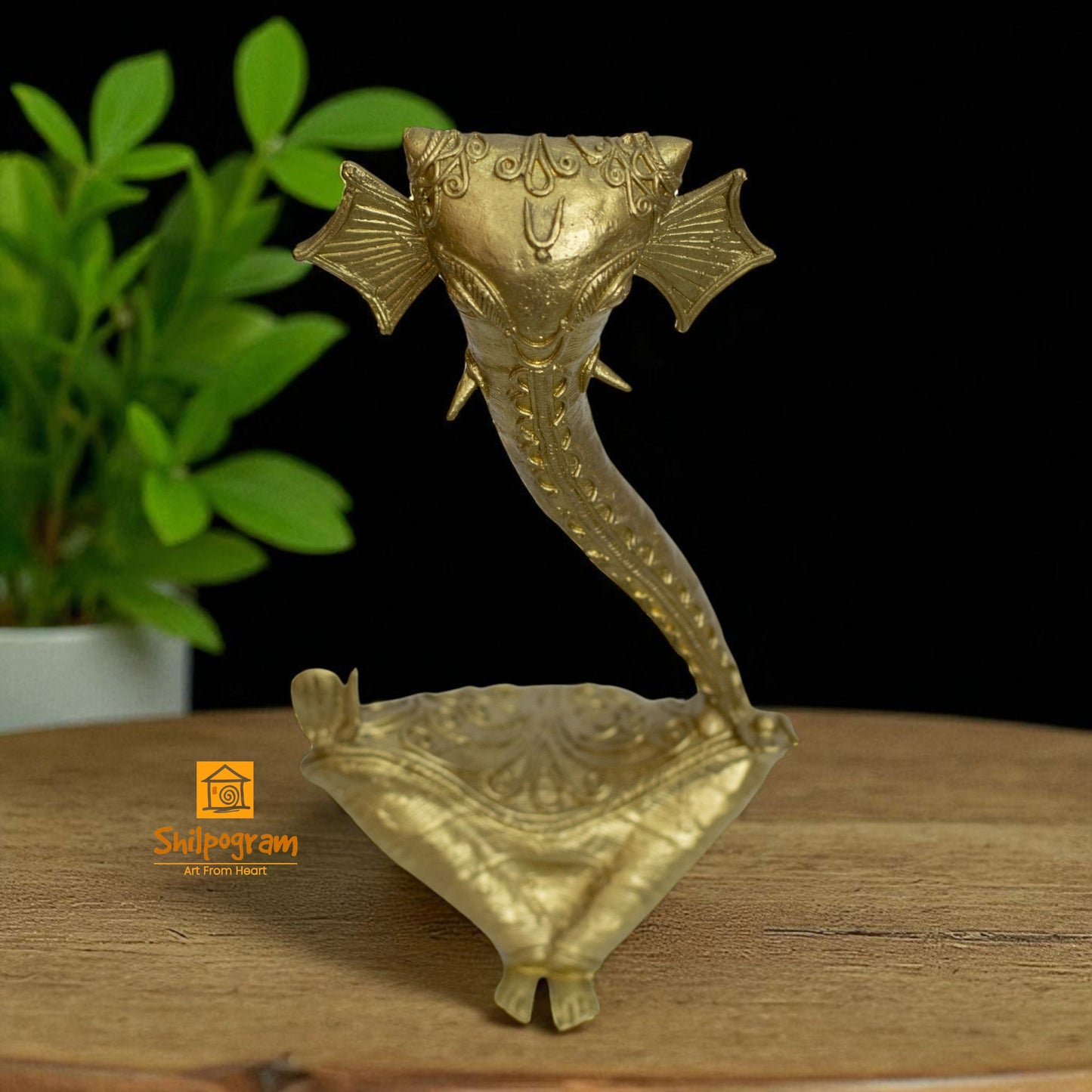 Dhokra Art Brass Metal Ganesh Decorative Showpiece || D180