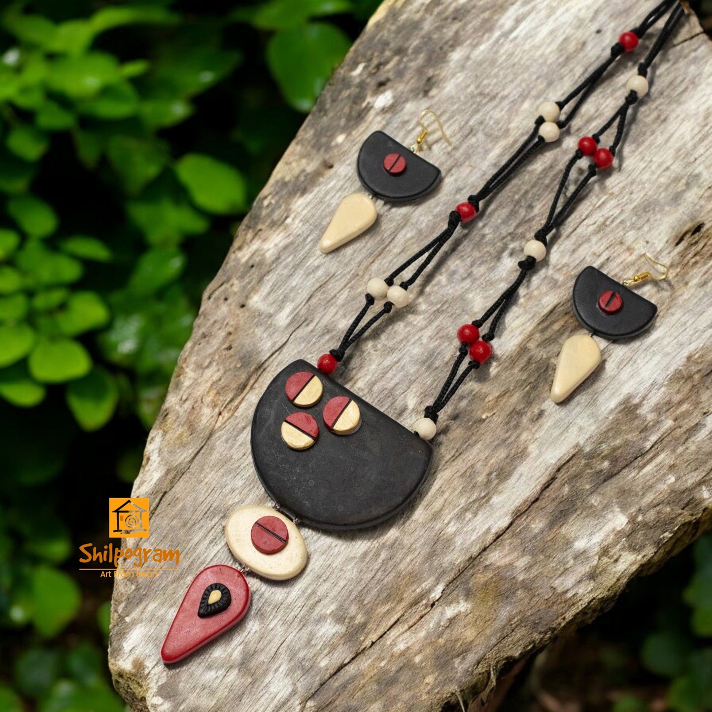 Handmade Terracotta Jewelry Set for Women TRN149