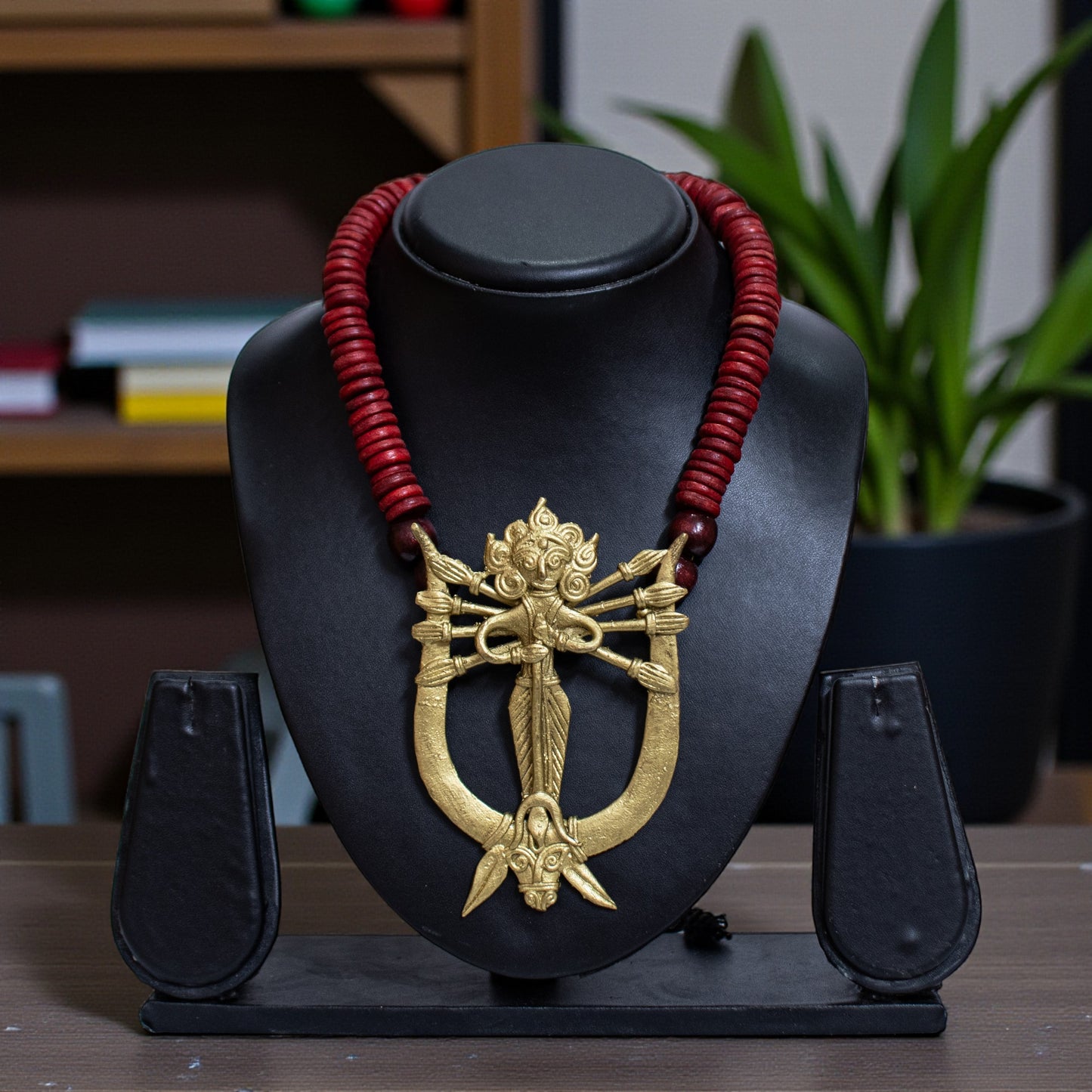 Dhokra Art Brass Metal Devi Durga Jewellery for Women D84